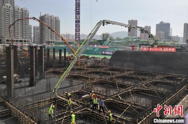 图为正在建设的甘肃简牍博物馆?！×跤裉?摄