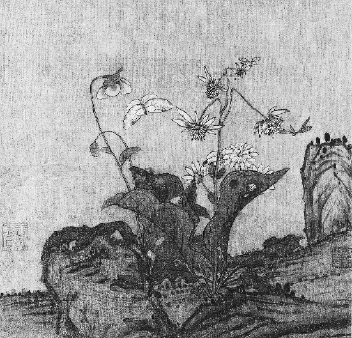 明代　陈洪绶　《花卉图》册页