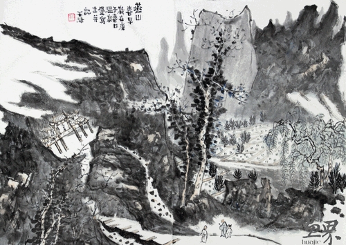 燕山春早-45×64cm--靳东 燕山春早-45×64cm--靳东