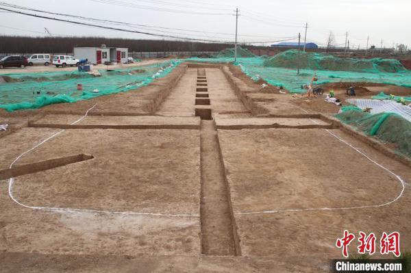 M1隋王韶墓全景。陕西省考古研究院