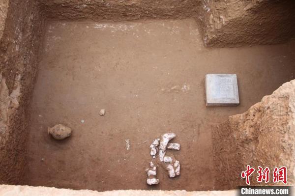 M4墓室。陕西省考古研究院