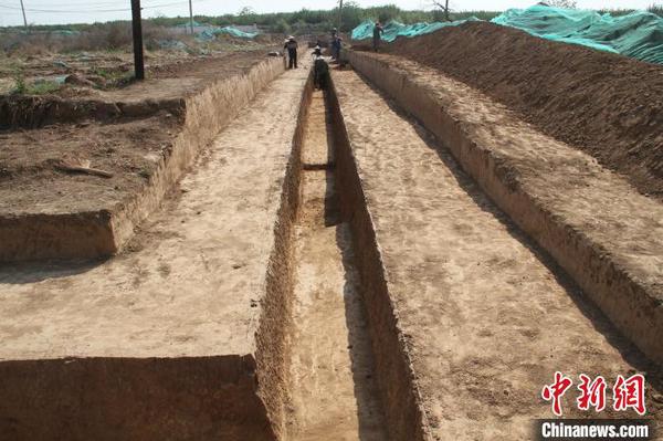 围沟局部。陕西省考古研究院