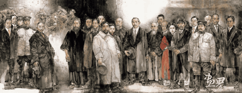 香港与辛亥革命-500×200cm-2017年-王-珂 香港与辛亥革命-500×200cm-2017年-王-珂