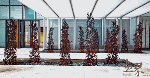 江-山（钢铁镂空-雕塑-装置）2019年-任戎