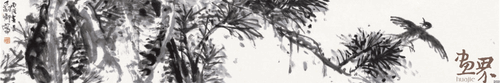 林中飞鸟23×138cm-2006年-朱豹卿