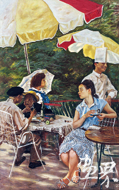 H·金（布面油彩）270×168.5cm-1990年-赵半狄