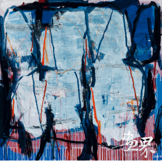 无-题（布面丙烯）120×120cm-2018年-谭-平