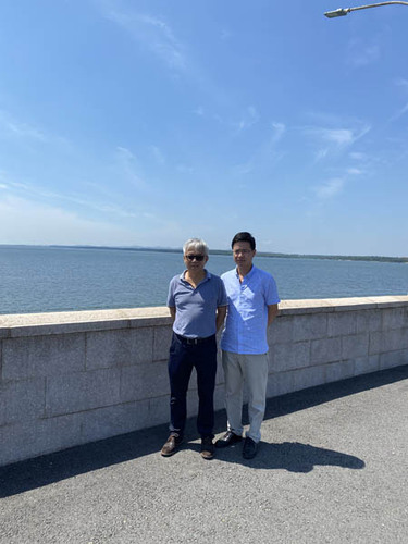 2020年汛期杨超总工程师和水利、生态专家孙建教授合影