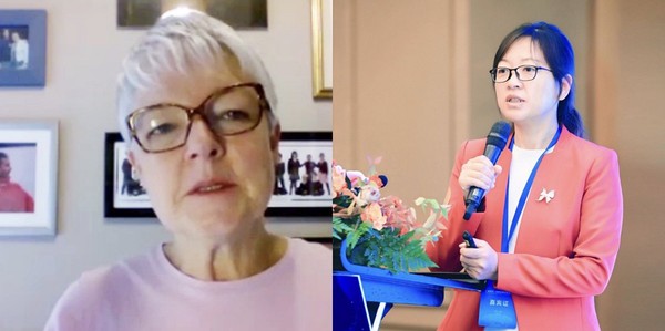 左：英国圣克里斯托弗护理院教育高级研究员 Liz Bryan