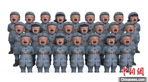 王艺 黄河大合唱 树脂。中国国家画院供图