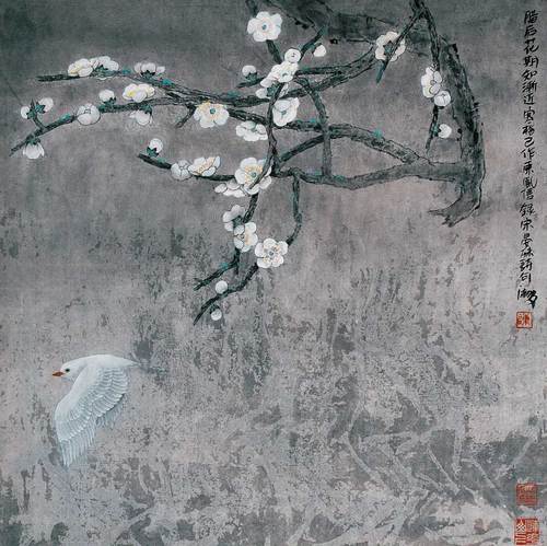 陈湘波《东风信》。来自人民网书画频道“人民美术馆”