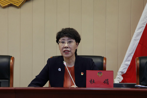 杜娟副主席主持会议 杜娟副主席主持会议