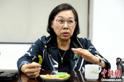 年逾七旬的女台商黄廖美淑说，她已在大陆接种第二剂新冠疫苗。　张金川 摄