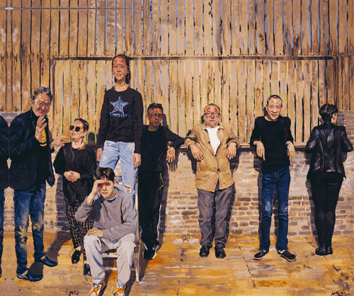 宁岱同学亲自笑了（布面油画）250x300cm-2021年-刘小东