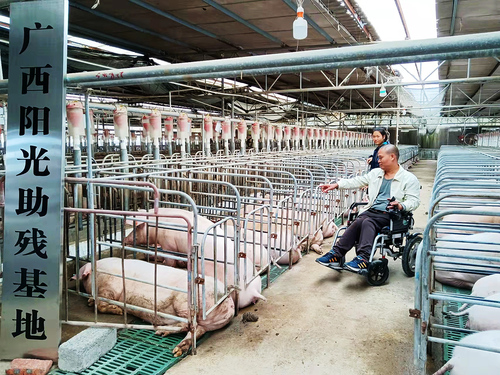 图:贺州市八步区阳光助残基地 图:贺州市八步区阳光助残基地