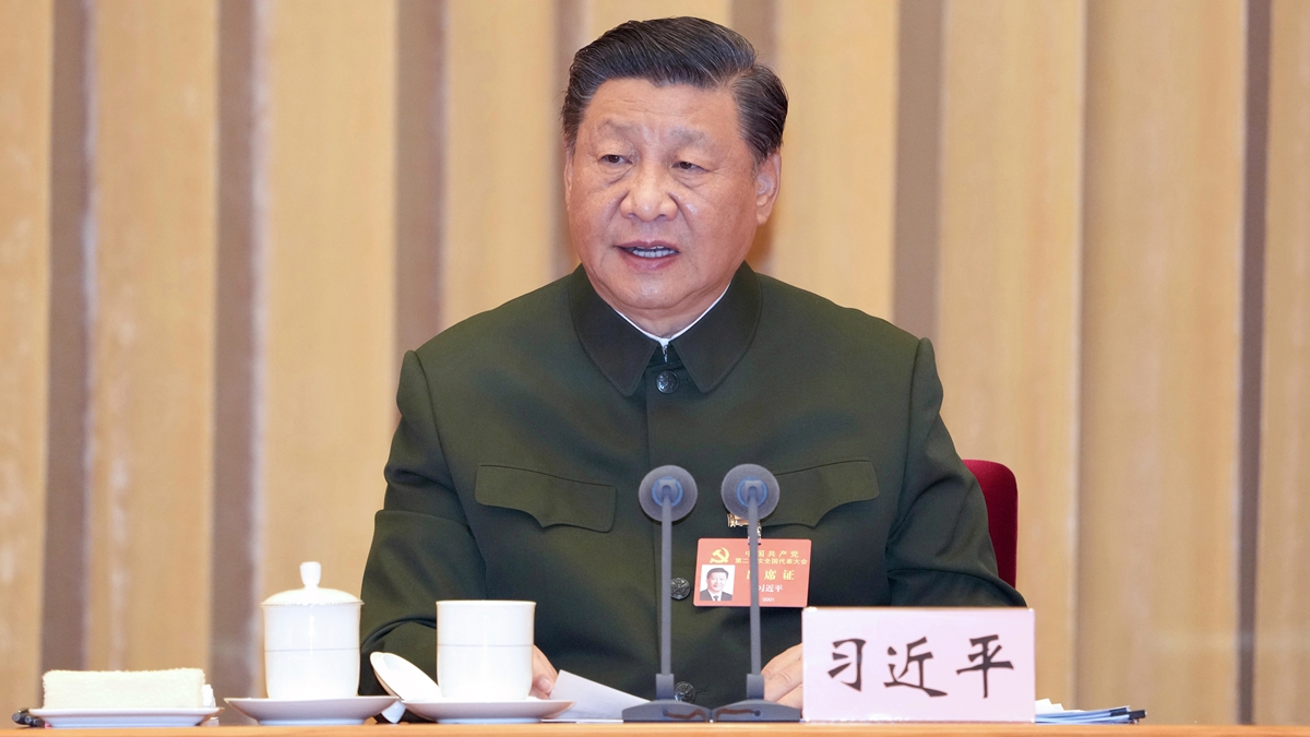 习近平在出席军队领导干部会议时强调 认真学习宣传贯彻党的二十大精神 奋力实现建军一百年奋斗目标