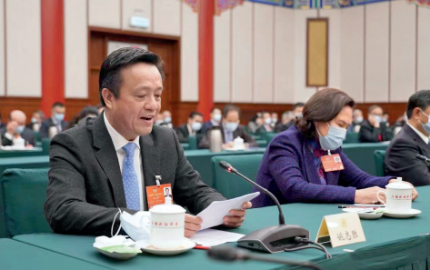 2022 年全国两会期间，姚志胜出席全国政协界别协商会议并发言