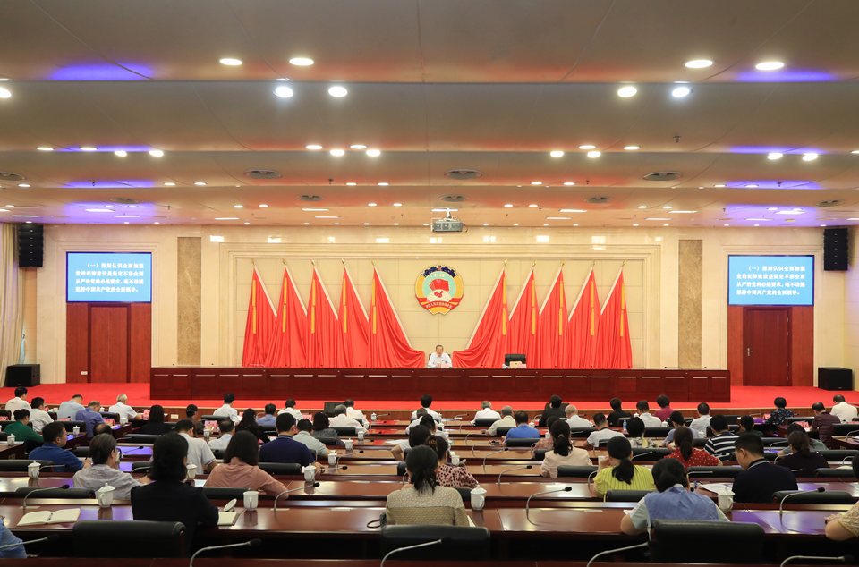 广西壮族自治区政协主席、党组书记孙大伟给自治区政协及机关全体党员干部讲授党纪学习教育纪律党课