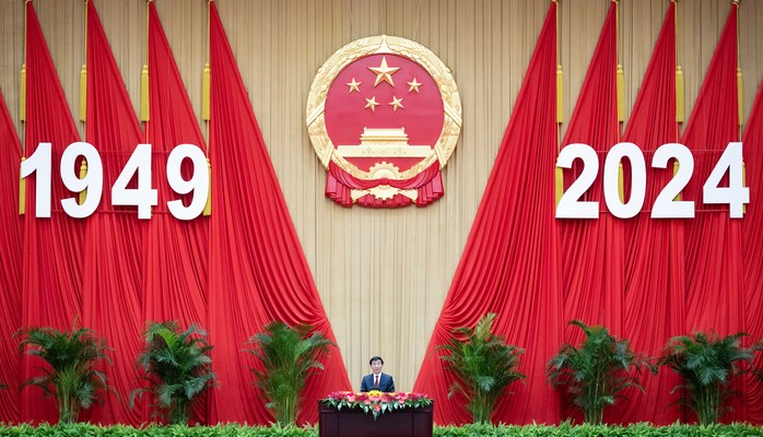 全国政协办公厅、中共中央统战部、国务院侨办、国务院港澳办、国务院台办、中国侨联联合举行国庆招待会 王沪宁致辞