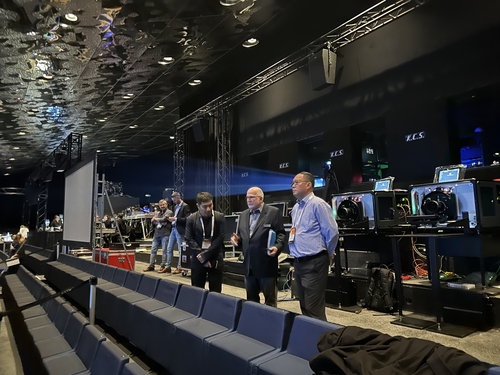 在欧洲电影展期间，傅若清现身指导CINITY独家放映场