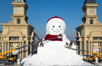 “尔滨”网红大雪人“露脸”啦