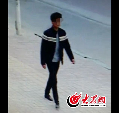 嫌疑人作案后离开。